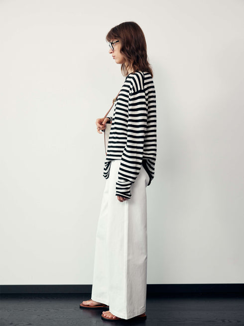 Cord Block Pants